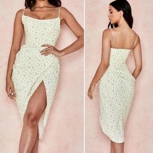 House of CB Daniella Floral Corset Dress NEW XS